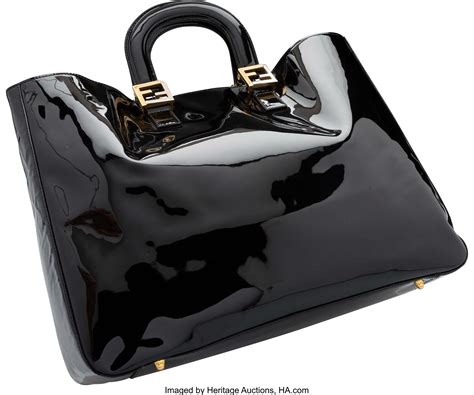 fendi patent leather handbag|fendi bags on sale price.